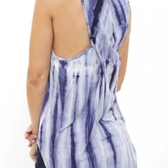 Women's Top BACK TO SUMMER TIE DYE TANK - Picture 2 of 2